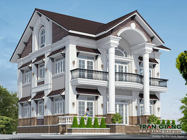 phối cảnh thiết kế biệt thự