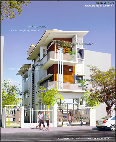 nhà phố phong cách hiện đại